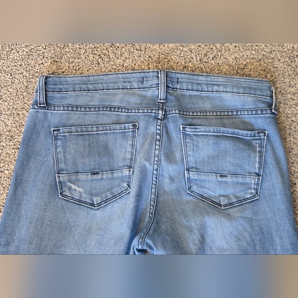 Flying Monkey Low Rise Womens Jeans Size 29 Raw Hem, Distressed - Picture 2 of 8